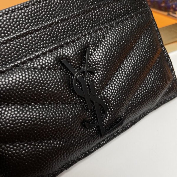 CASSANDRE MATELASSÉ CARD CASE IN GRAIN DE POUDRE LEATHER
