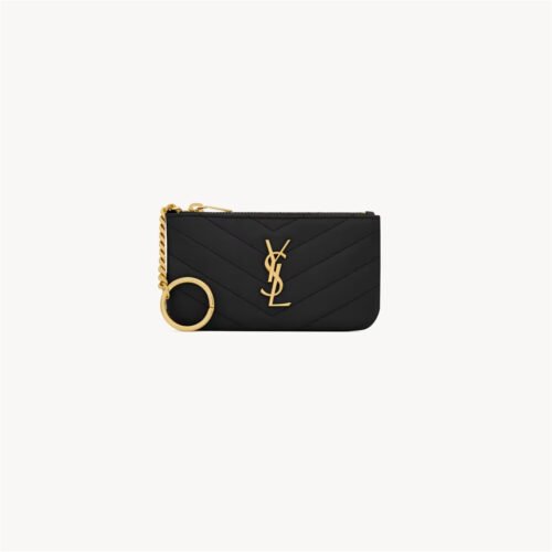CASSANDRE MATELASSÉ KEY POUCH IN SMOOTH LEATHER