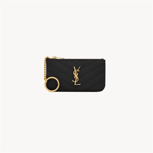 CASSANDRE MATELASSÉ KEY POUCH IN SMOOTH LEATHER