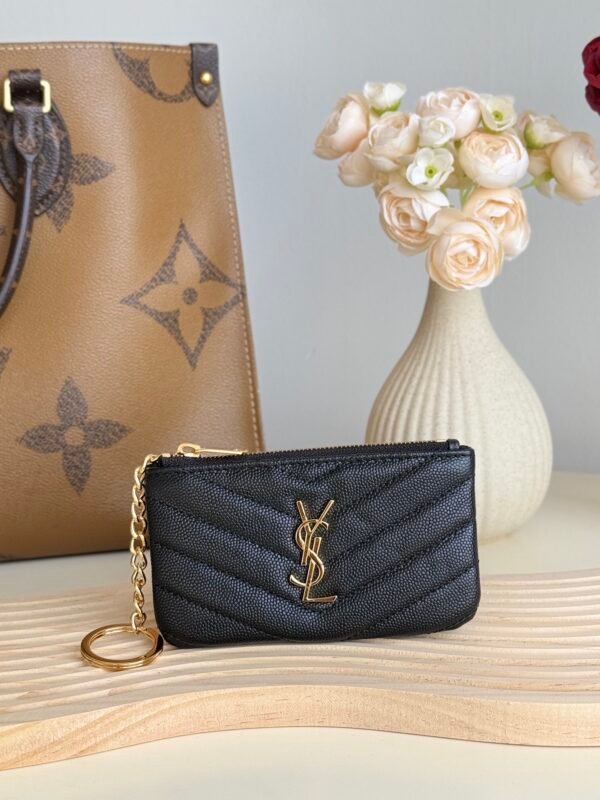 CASSANDRE MATELASSÉ KEY POUCH IN SMOOTH LEATHER