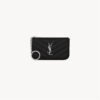 CASSANDRE MATELASSÉ KEY POUCH IN SMOOTH LEATHER