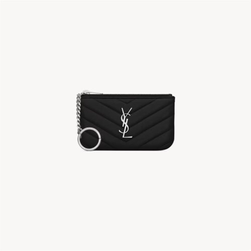 CASSANDRE MATELASSÉ KEY POUCH IN SMOOTH LEATHER