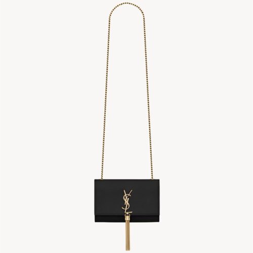 KATE SMALL TASSEL IN GRAIN DE POUDRE EMBOSSED LEATHER