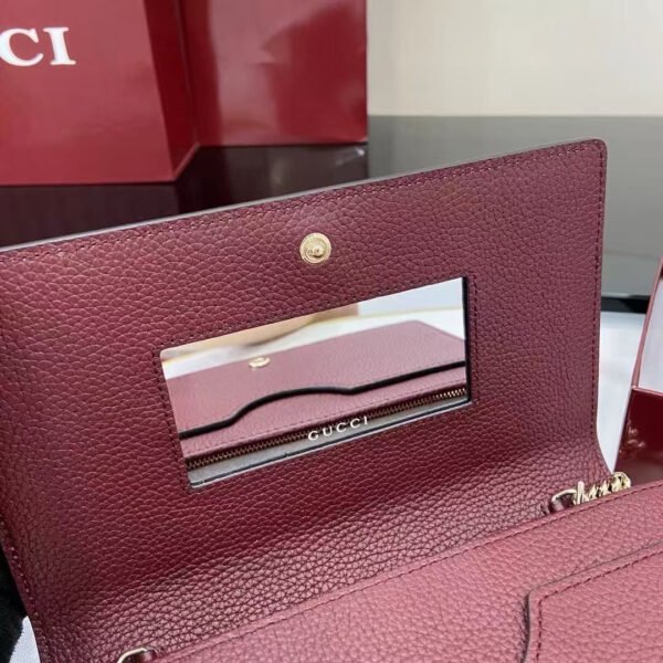 GG MARMONT BI-COLOR WALLET ON CHAIN