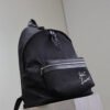 SAINT LAURENT EMBROIDERED CITY BACKPACK IN CANVAS