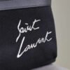 SAINT LAURENT EMBROIDERED CITY BACKPACK IN CANVAS