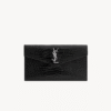 UPTOWN POUCH IN CROCODILE-EMBOSSED SHINY LEATHER