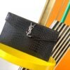 UPTOWN POUCH IN CROCODILE-EMBOSSED SHINY LEATHER