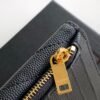 CASSANDRE MATELASSÉ FRAGMENTS FLAP CARD CASE IN GRAIN DE POUDRE LEATHER