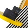 CASSANDRE MATELASSÉ FRAGMENTS FLAP CARD CASE IN GRAIN DE POUDRE LEATHER
