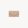 CASSANDRE MATELASSÉ FRAGMENTS FLAP CARD CASE IN GRAIN DE POUDRE LEATHER