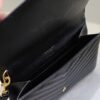 CASSANDRE MATELASSÉ FLAP POUCH IN GRAIN DE POUDRE LEATHER