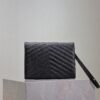 CASSANDRE MATELASSÉ FLAP POUCH IN GRAIN DE POUDRE LEATHER