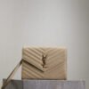 CASSANDRE MATELASSÉ FLAP POUCH IN GRAIN DE POUDRE LEATHER
