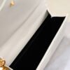 CASSANDRE MATELASSÉ FLAP POUCH IN GRAIN DE POUDRE LEATHER