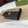 GG MARMONT BI-COLOR CARD CASE WALLET