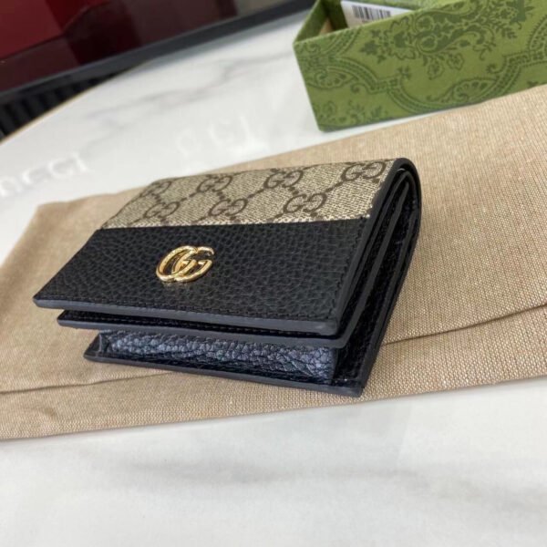 GG MARMONT BI-COLOR CARD CASE WALLET