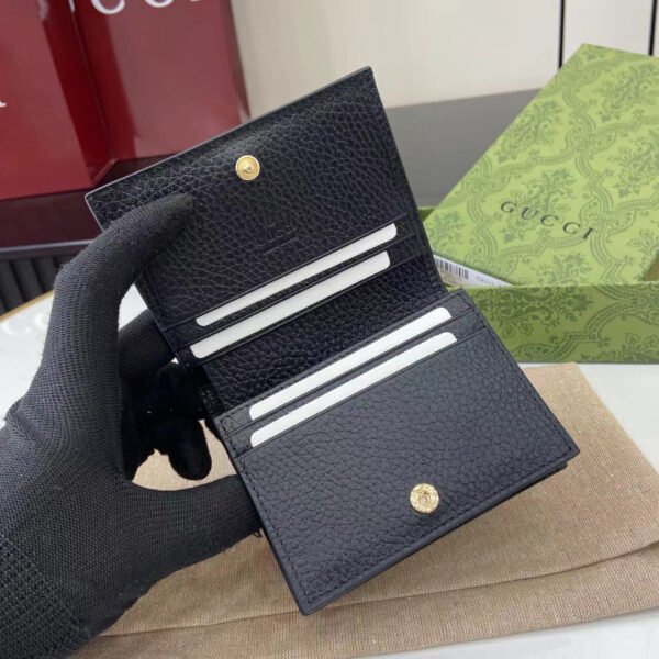 GG MARMONT BI-COLOR CARD CASE WALLET