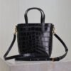MINI TOY SHOPPING SAINT LAURENT IN CROCODILE-EMBOSSED LEATHER