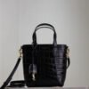 MINI TOY SHOPPING SAINT LAURENT IN CROCODILE-EMBOSSED LEATHER