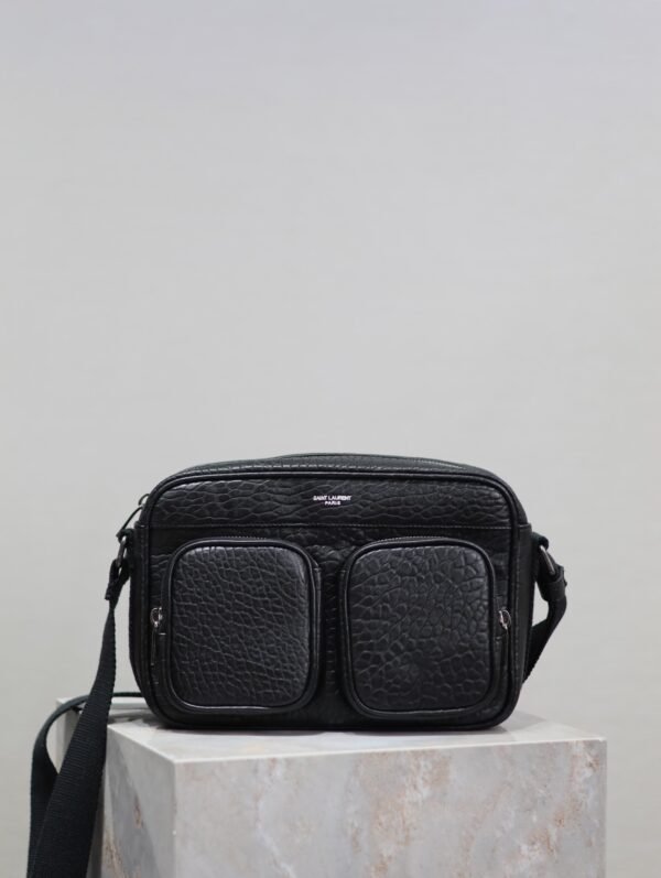 CITY SAINT LAURENT CAMERA BAG IN GRAINED LEATHER