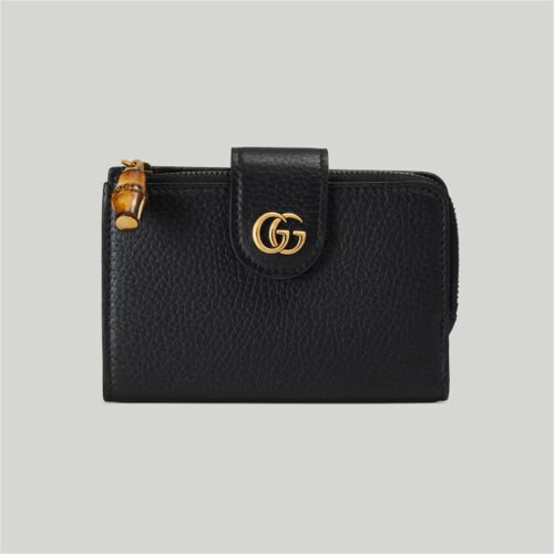MEDIUM DOUBLE G WALLET WITH BAMBOO