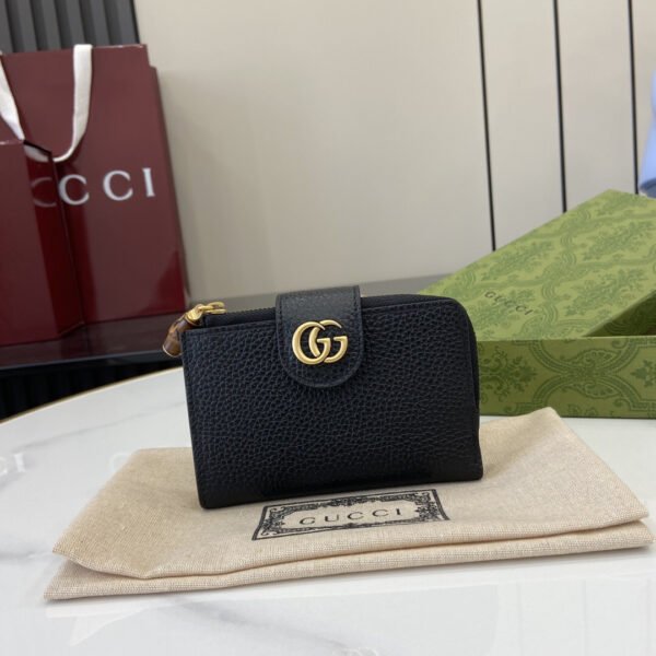 MEDIUM DOUBLE G WALLET WITH BAMBOO