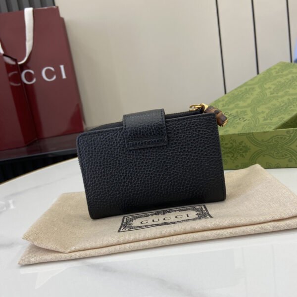 MEDIUM DOUBLE G WALLET WITH BAMBOO