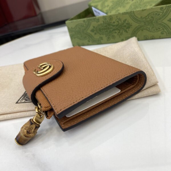 MEDIUM DOUBLE G WALLET WITH BAMBOO
