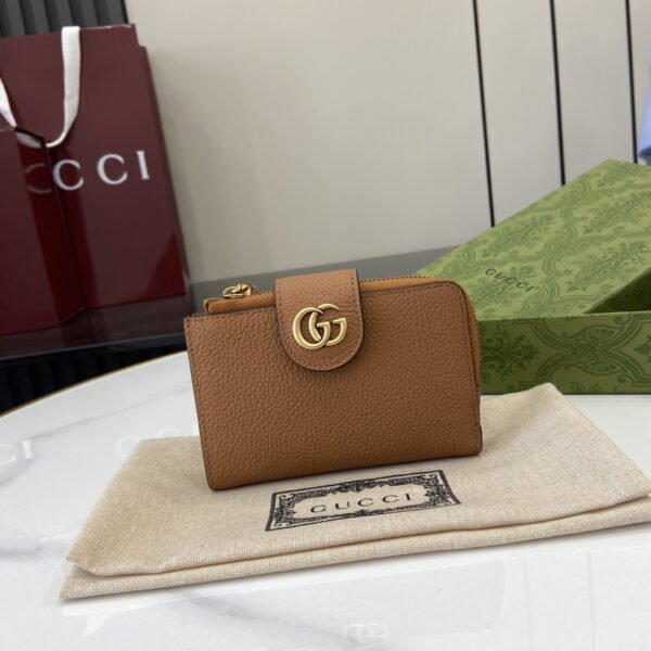 MEDIUM DOUBLE G WALLET WITH BAMBOO