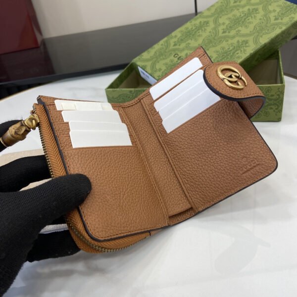 MEDIUM DOUBLE G WALLET WITH BAMBOO