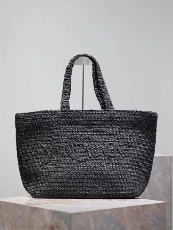SAINT LAURENT TOTE IN RAFFIA