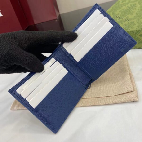 BLUE INTERIOR GG BI-FOLD WALLET