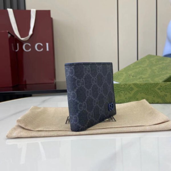 BLUE INTERIOR GG BI-FOLD WALLET