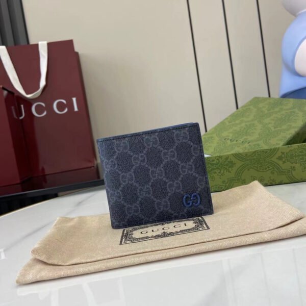 BLUE INTERIOR GG BI-FOLD WALLET