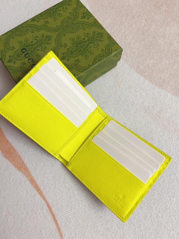 ACID GREEN INTERIOR GG BI-FOLD WALLET