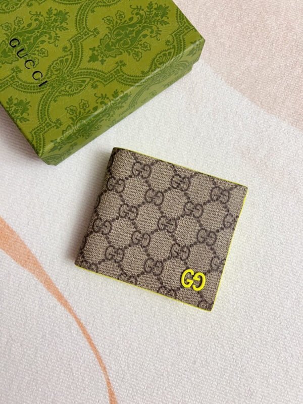 ACID GREEN INTERIOR GG BI-FOLD WALLET