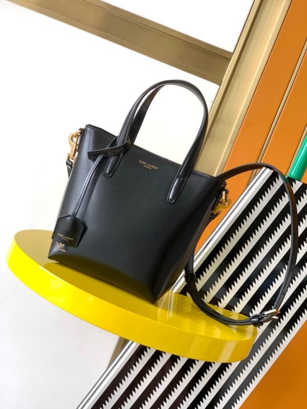 MINI TOY SHOPPING SAINT LAURENT IN BOX LEATHER