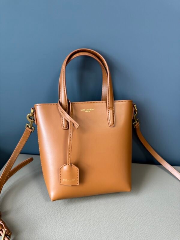 MINI TOY SHOPPING SAINT LAURENT IN BOX LEATHER