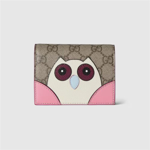 GG SMALL WALLET WITH OWL DETAIL