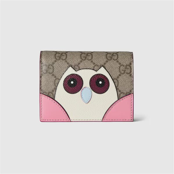 GG SMALL WALLET WITH OWL DETAIL