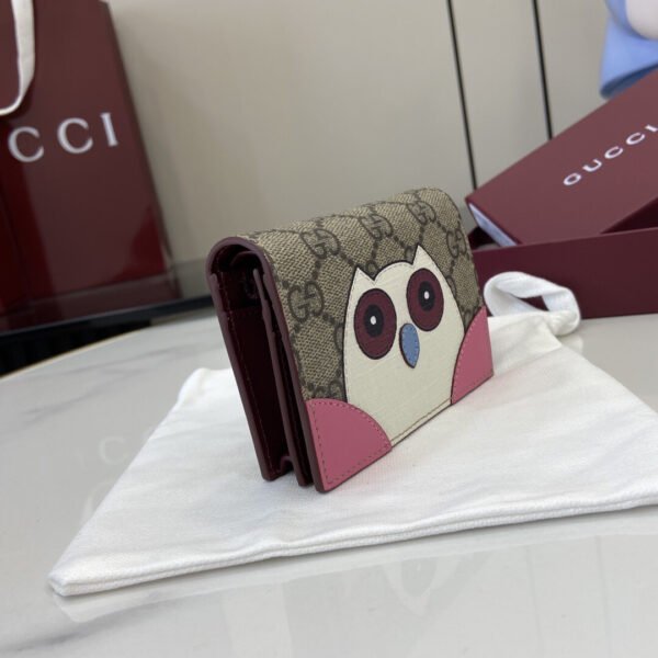 GG SMALL WALLET WITH OWL DETAIL