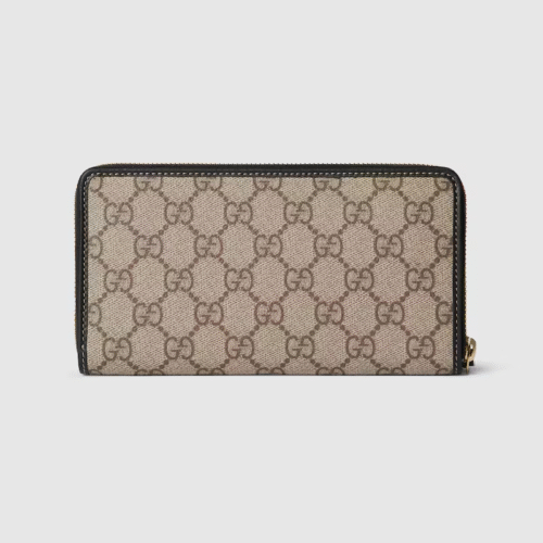 GG EMBLEM ZIP AROUND WALLET