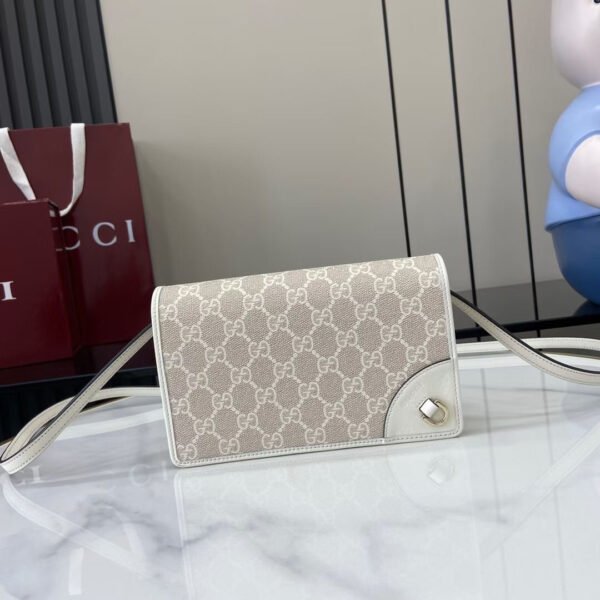 GG EMBLEM WALLET WITH LEATHER STRAP