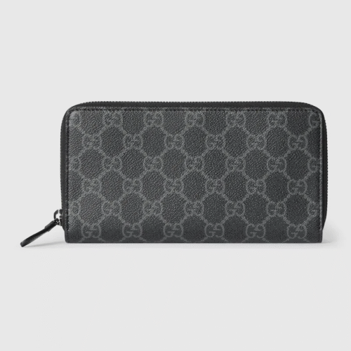 GG EMBLEM ZIP AROUND WALLET