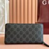 GG EMBLEM ZIP AROUND WALLET