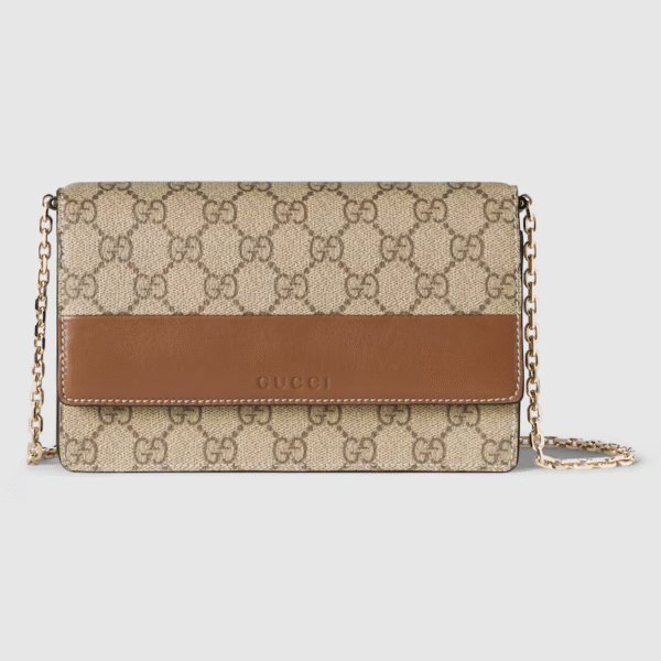 GG EMBLEM WALLET ON CHAIN