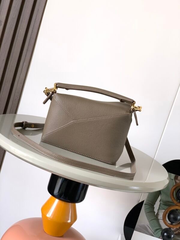 Mini Puzzle Edge bag in soft grained calfskin