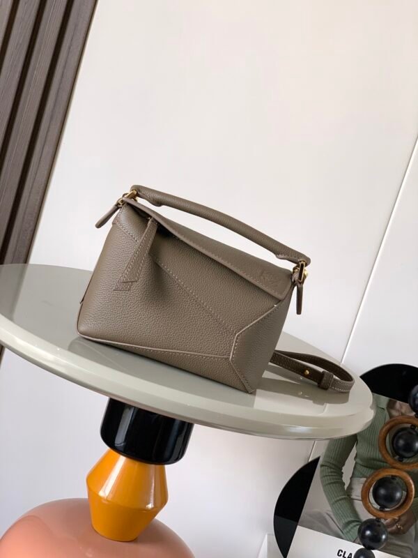 Mini Puzzle Edge bag in soft grained calfskin