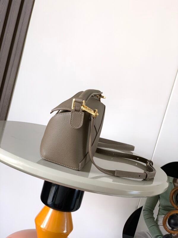 Mini Puzzle Edge bag in soft grained calfskin